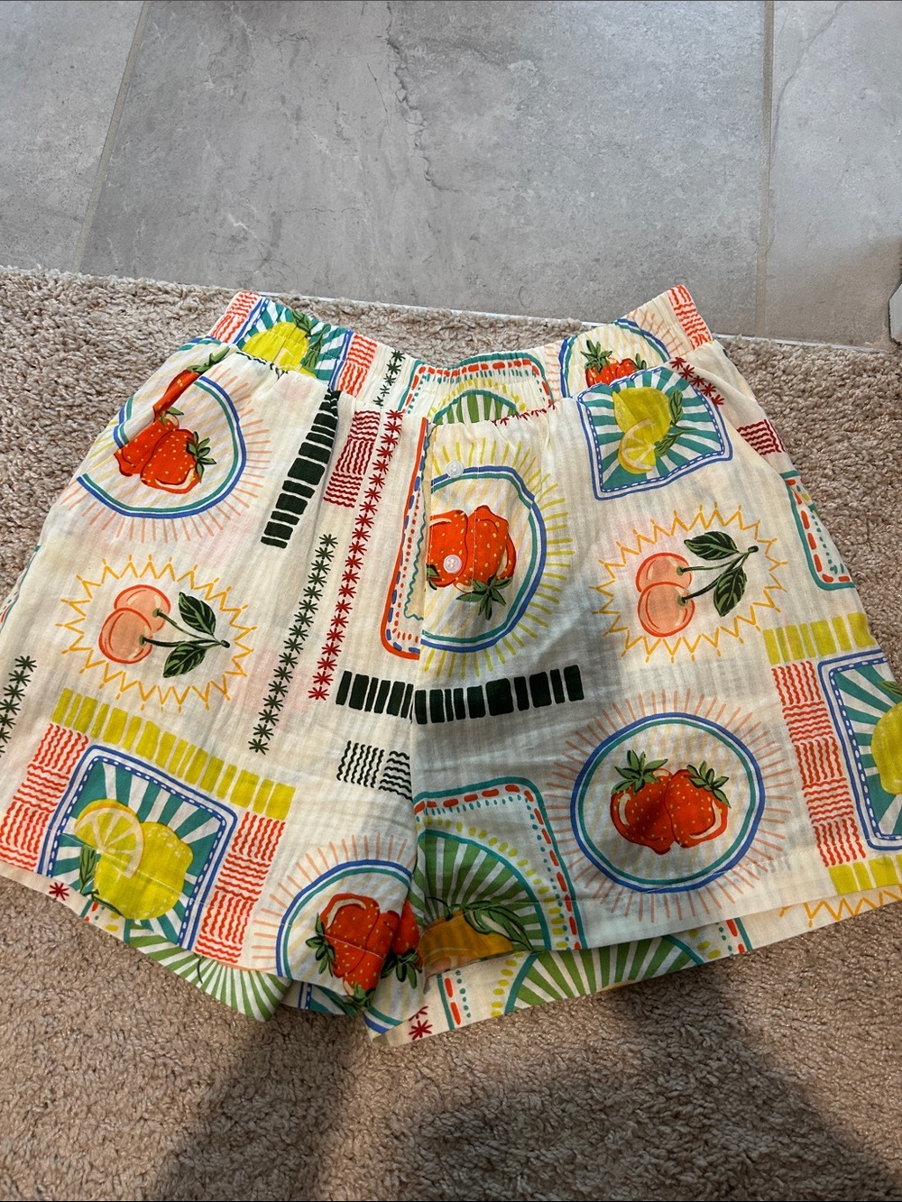 Women’s 100% Cotton Shorts Tropical Print